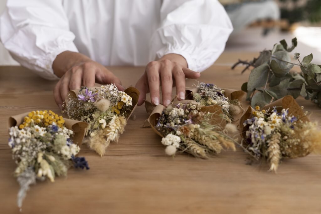 Autour des Fleurs fleurs sechees