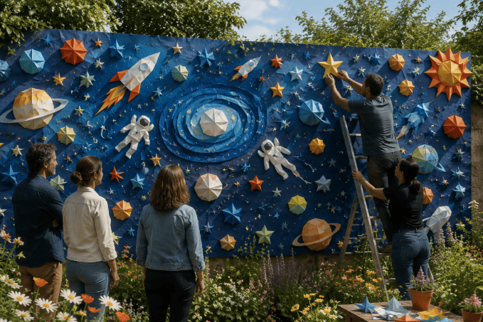 Le sur mesure fresque origami
