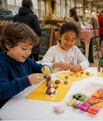 Le coin des enfants pate a modeler